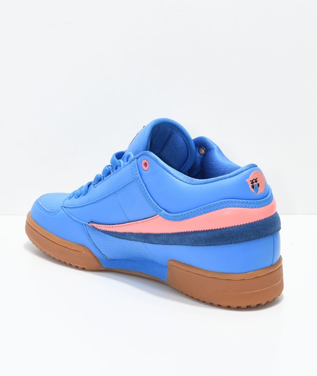 pink and blue fila